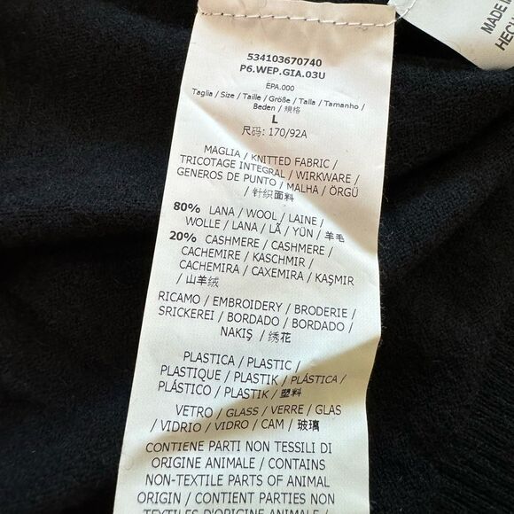 MaxMara Weekend‎ Cashmere Wool Blend Cardigan with Floral Beading Detail - Picture 9 of 12